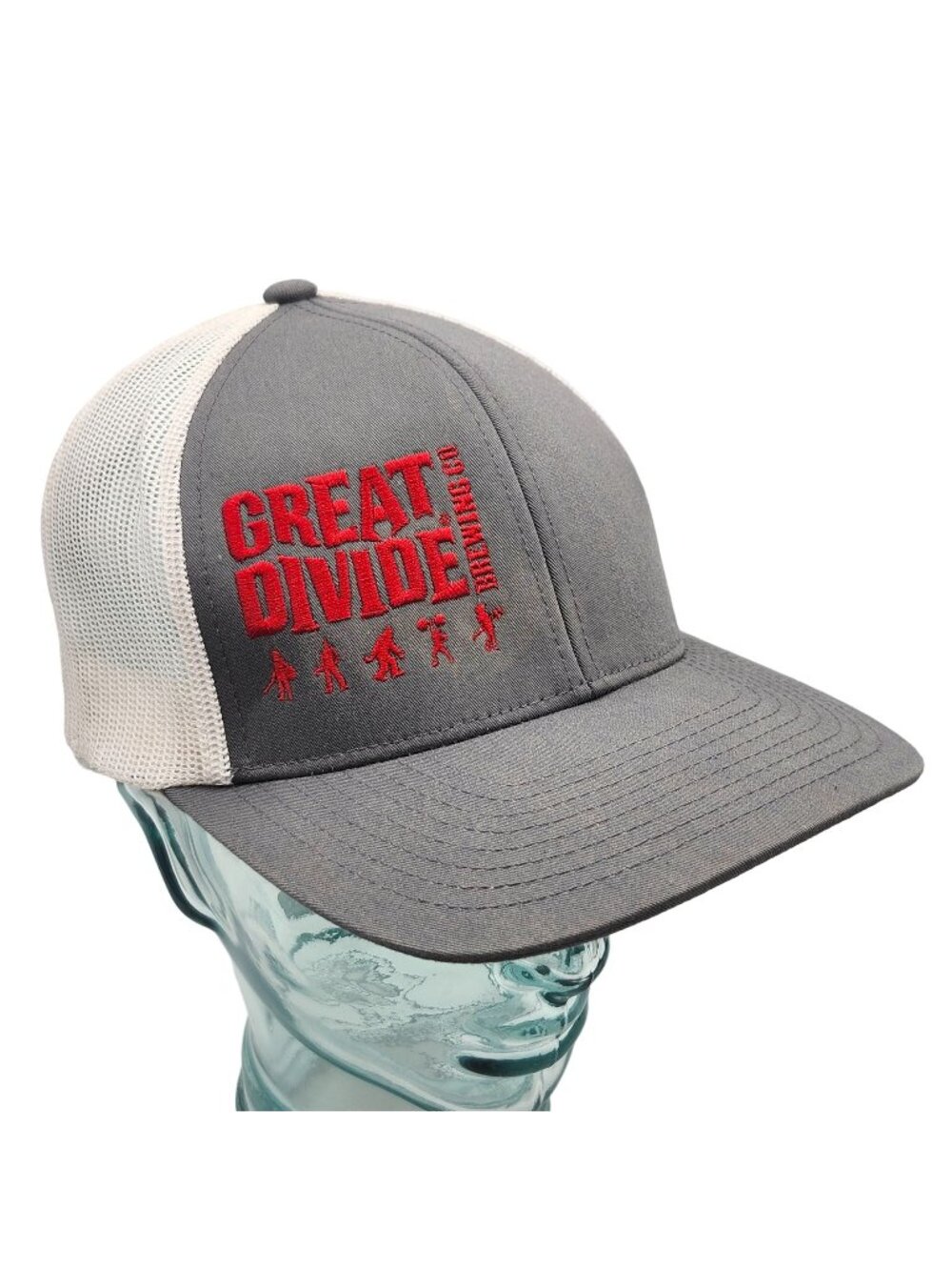 Great Divide Brewing Company Trucker Hat Gray White Sasquatch Colorado Beer